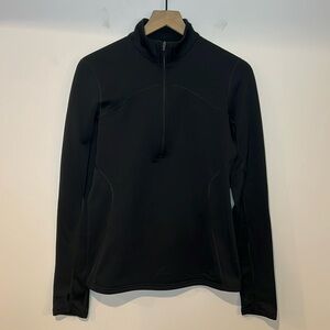 Patagonia Polartec Power Dry Black Half Zip Pullover